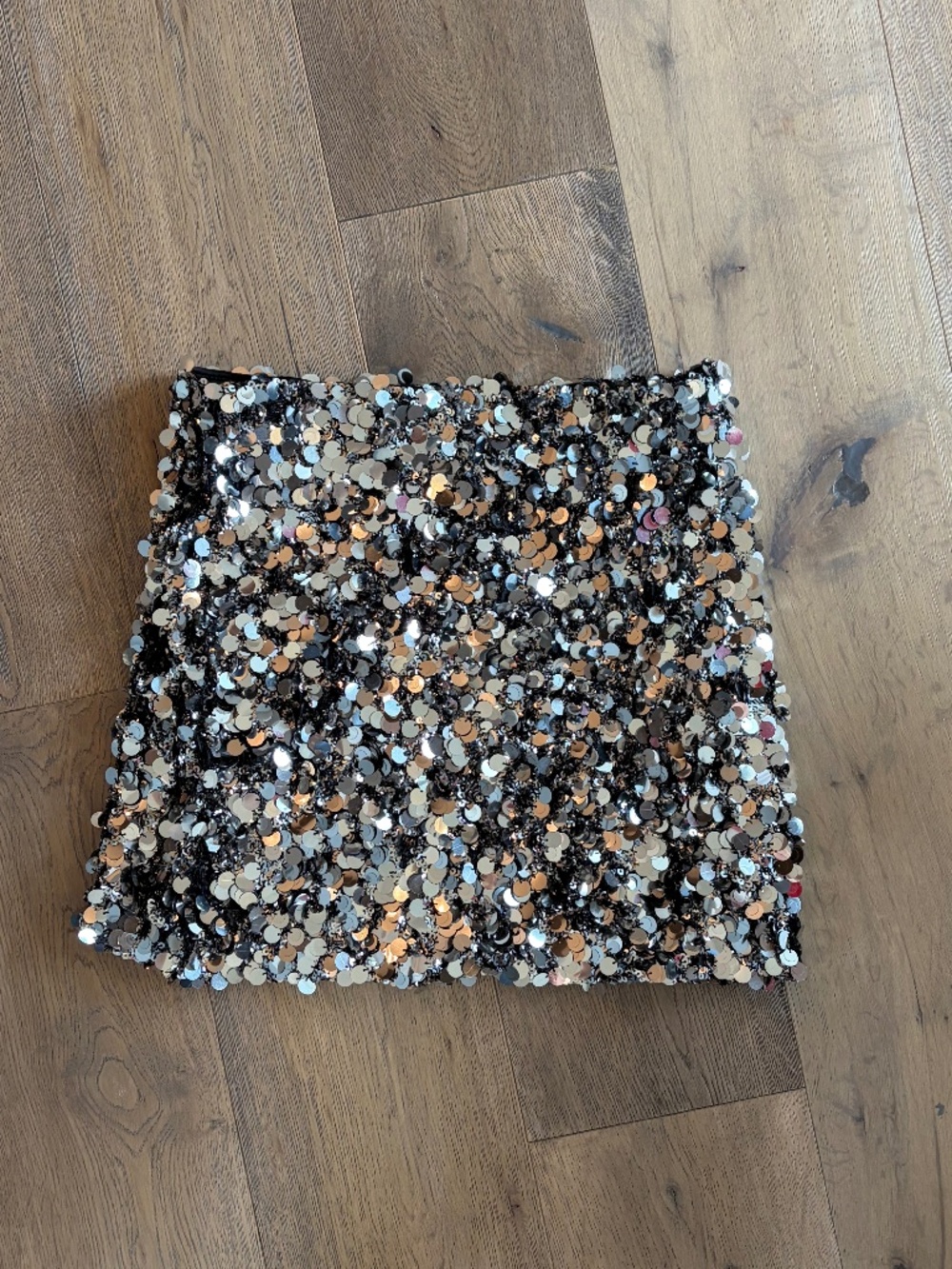 Sequin Stretch Mini Skirt